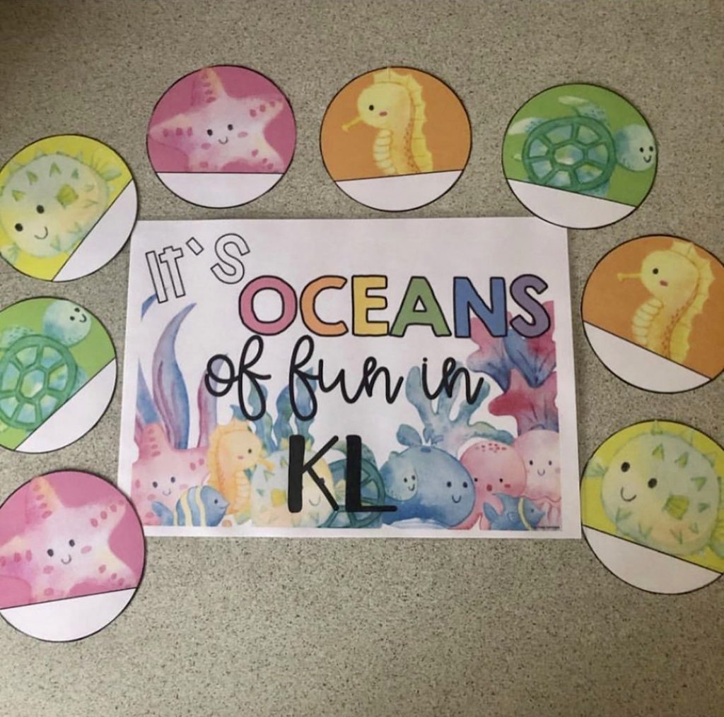 Watercolour Sea Creatures Classroom Theme Pack - Stay Classy Classrooms