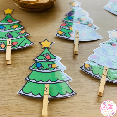 Christmas Clip It Counting Cards - Stay Classy Classrooms