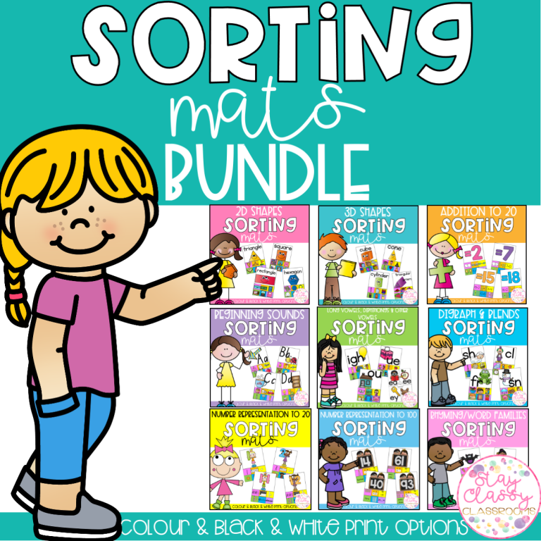 Sorting Mats BUNDLE - Stay Classy Classrooms