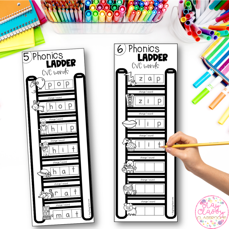 CVC Words Decodable Phonics BUNDLE - Stay Classy Classrooms