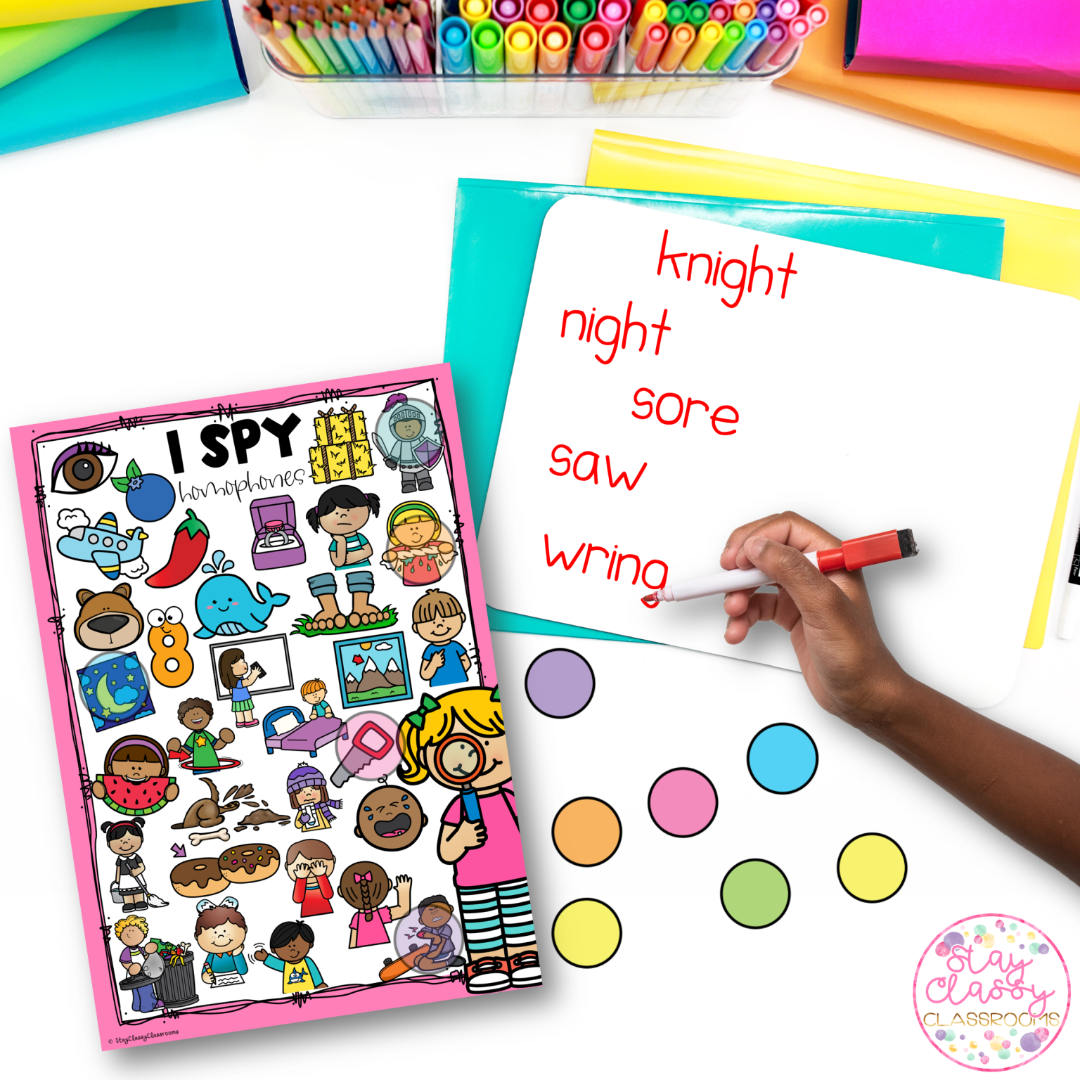 I Spy Homophones - Phonics Activity - Stay Classy Classrooms