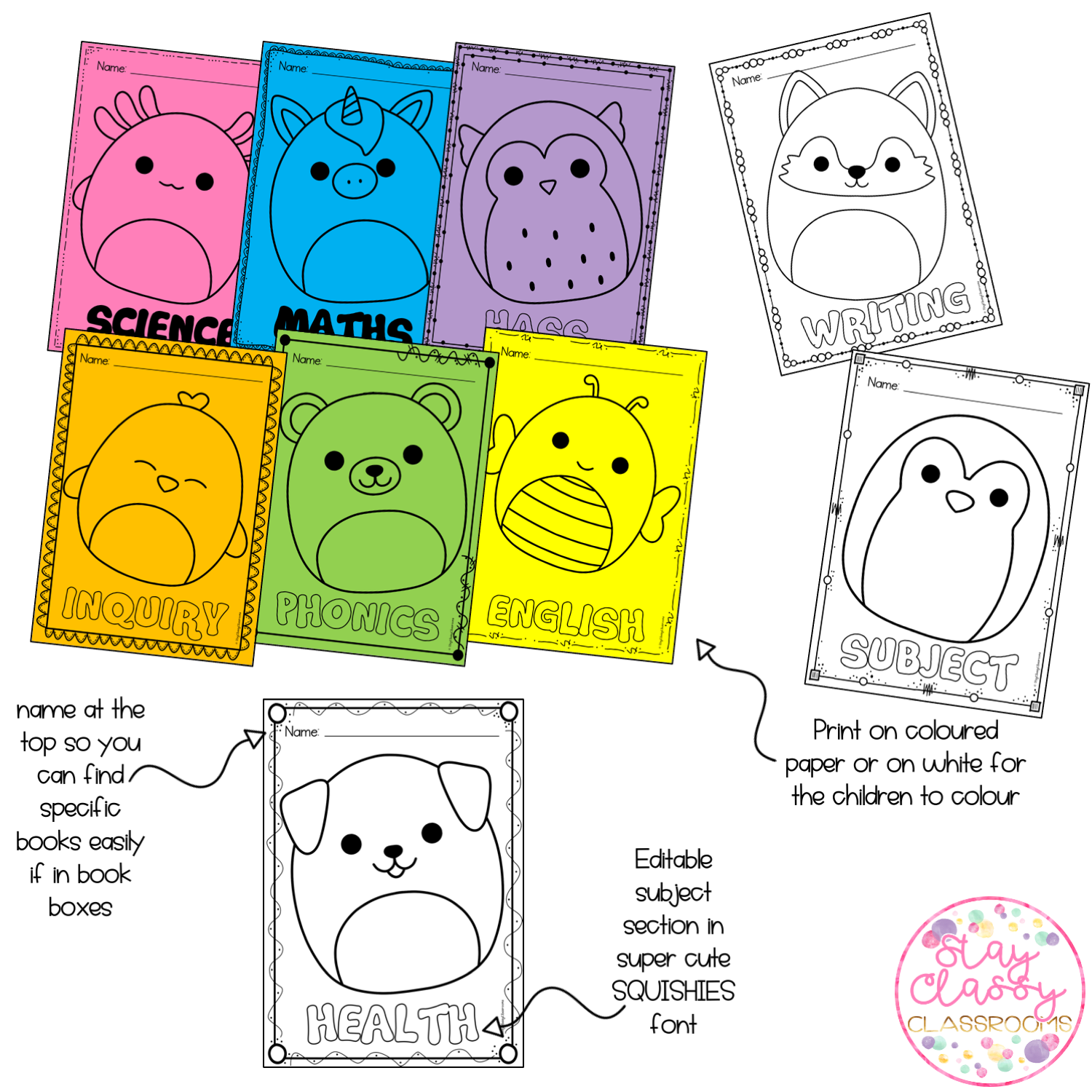 SQUISHIES Classroom Decor BUNDLE | Editable | Pastels - Image 20