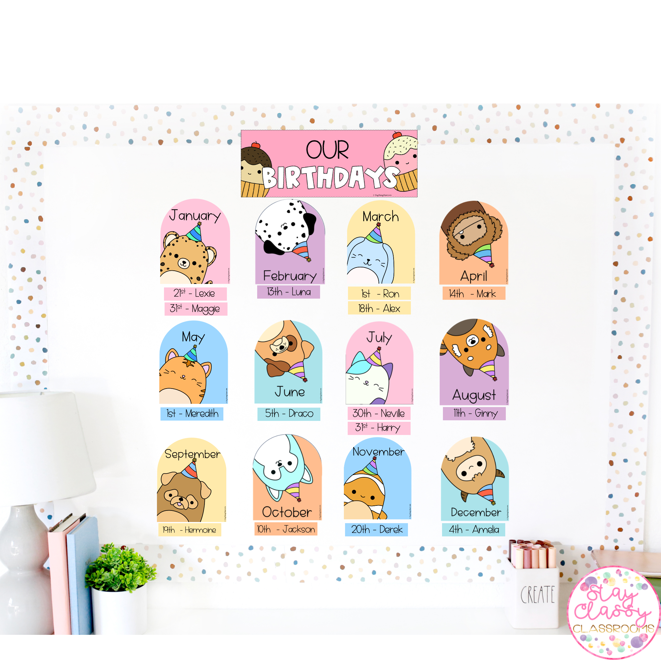 SQUISHIES Classroom Decor BUNDLE | Editable | Pastels - Image 3